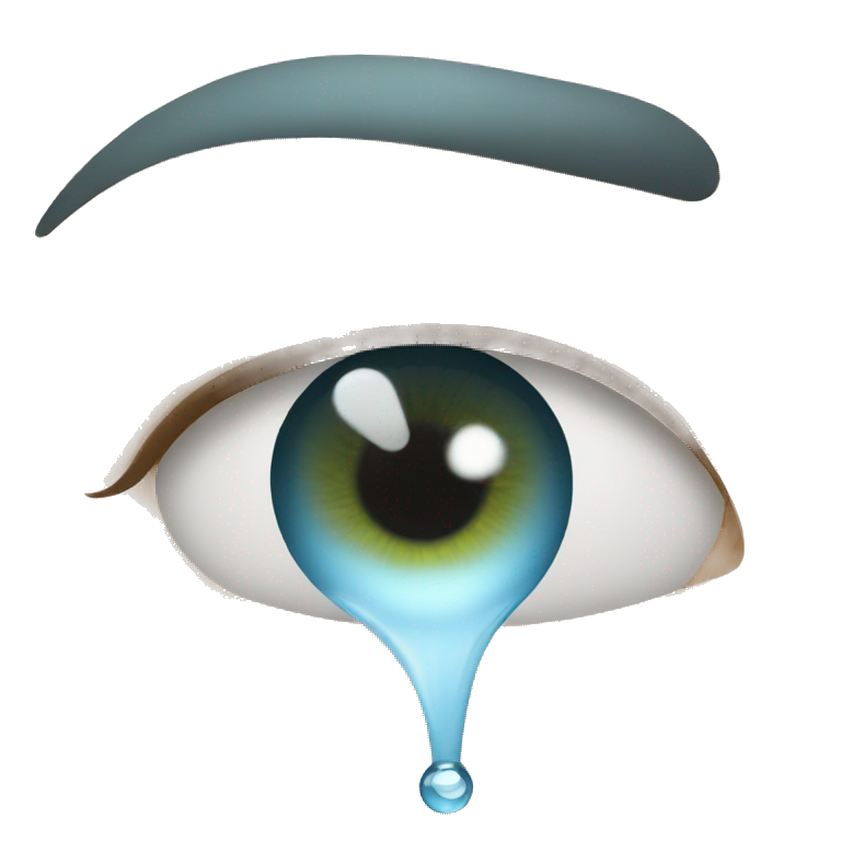 Eye + droplet | AI Emoji Generator