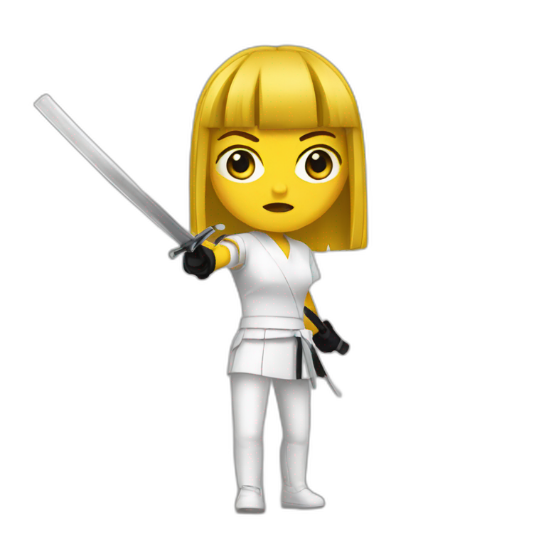 Uma Thurman kill bill | AI Emoji Generator