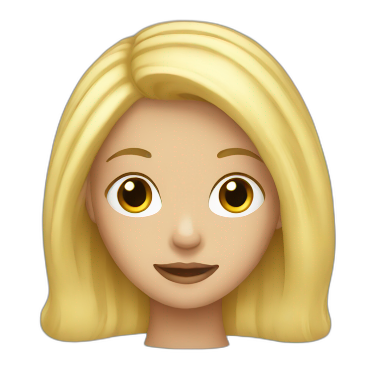 fcb-girl-blonde-hair | AI Emoji Generator