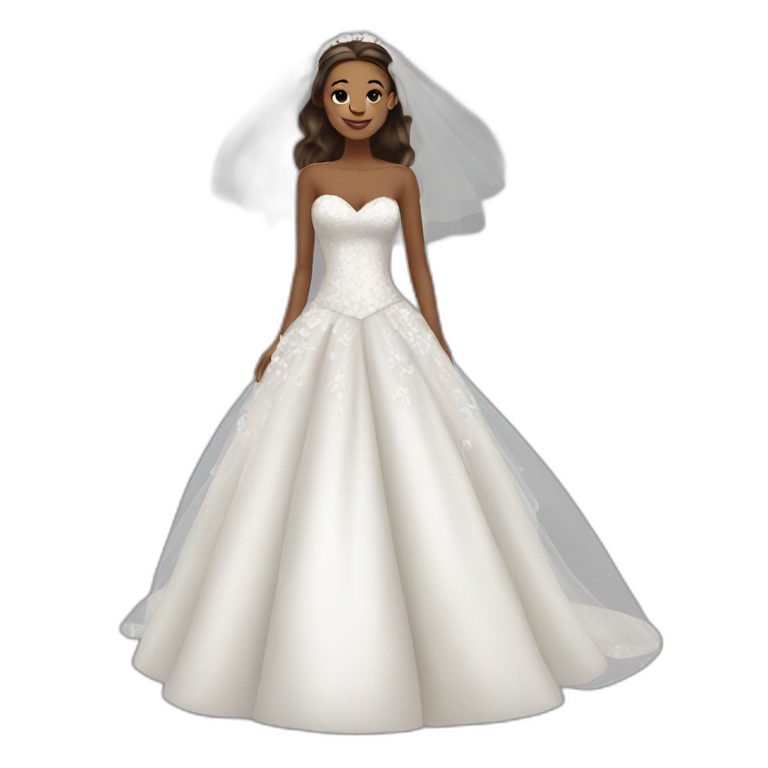 wedding dress AI Emoji Generator