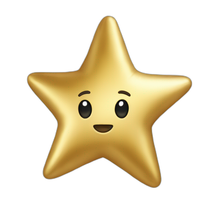 Coin gold star | AI Emoji Generator