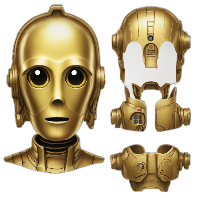 C3PO hand | AI Emoji Generator