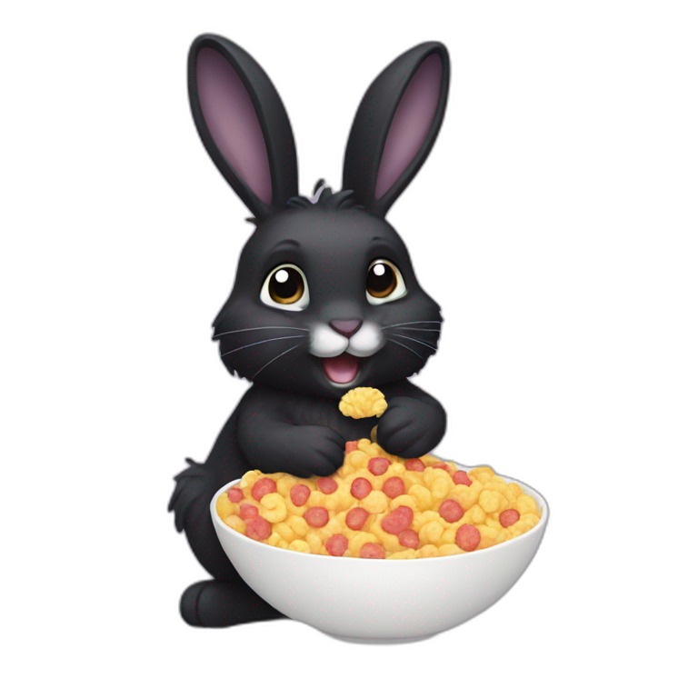 black rabbit | AI Emoji Generator