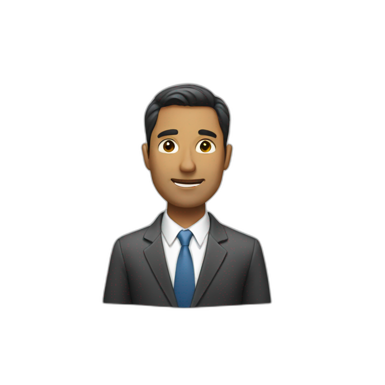 Man doing office work | AI Emoji Generator