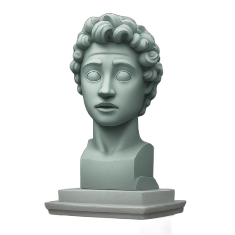 thinking statue | AI Emoji Generator