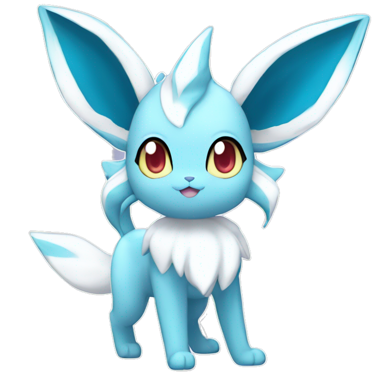 Glaceon-Sylveon full body | AI Emoji Generator