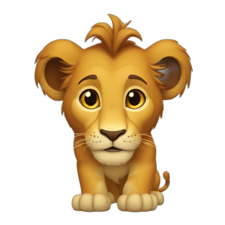 lion king simba | AI Emoji Generator