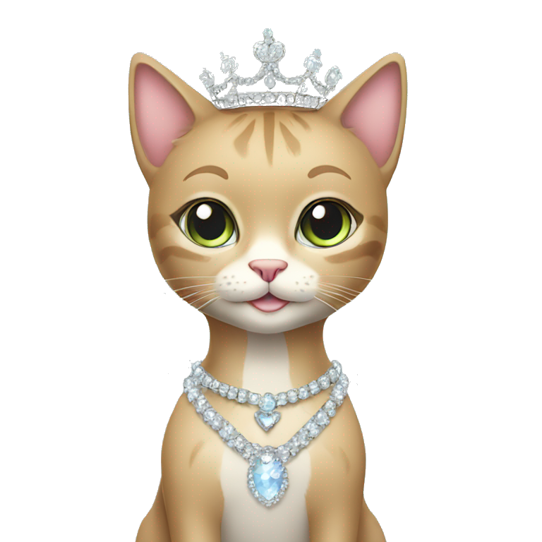 Princess cat | AI Emoji Generator