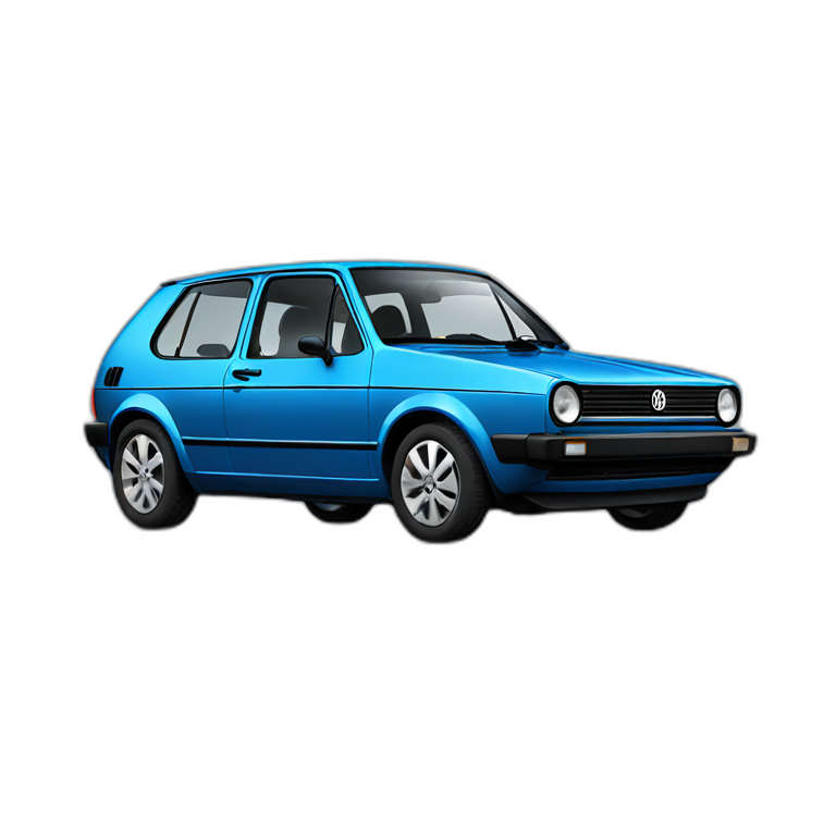 Volkswagen golf 7R noir | AI Emoji Generator