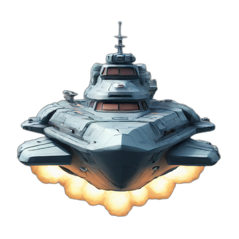 SHMUP space ship with guns and missiles | AI Emoji Generator