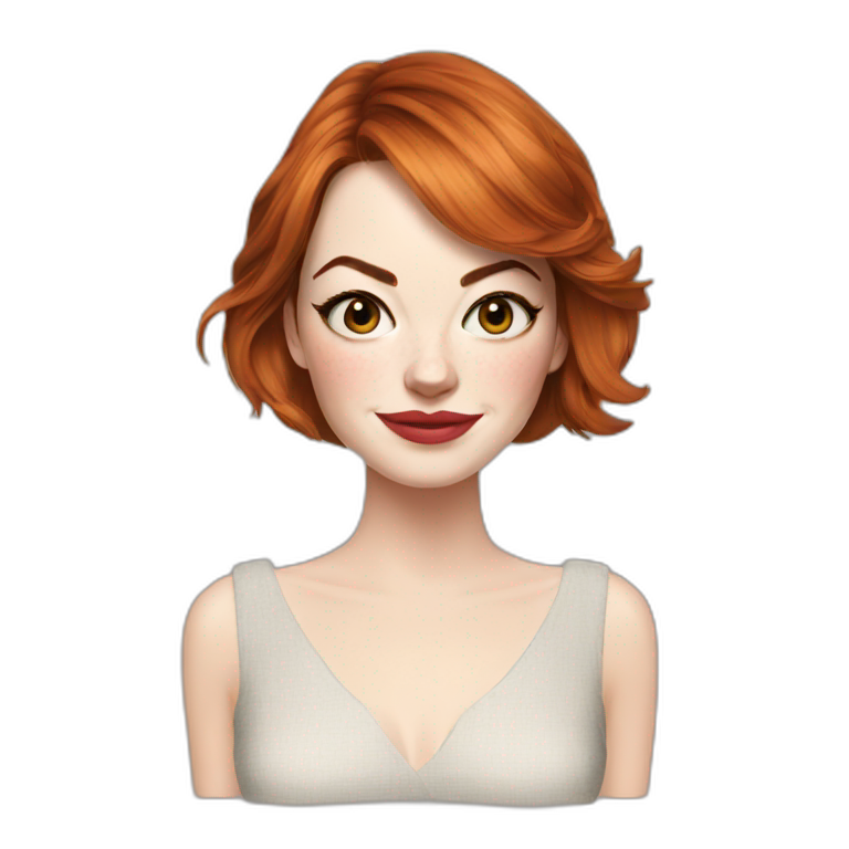 emma stone | AI Emoji Generator