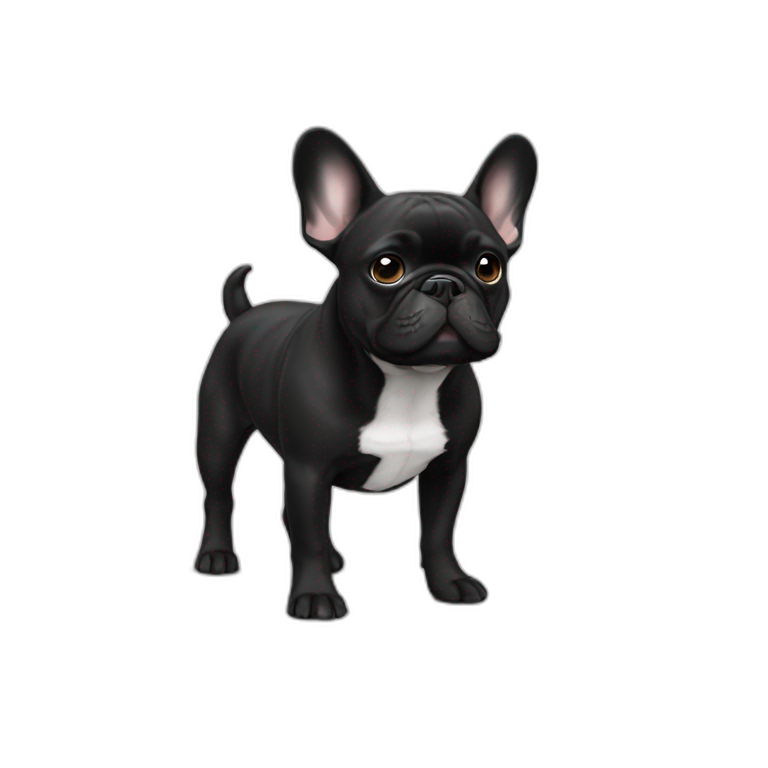 Black French Bulldogs | AI Emoji Generator