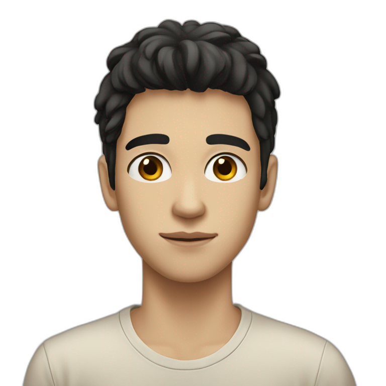 He Has Dark Brown Eyes He Has Dark Brown Hair He Is Medium Skinned Ai Emoji Generator 7103