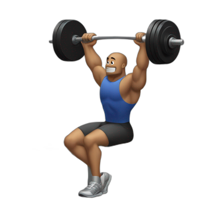 elon musk bench press | AI Emoji Generator