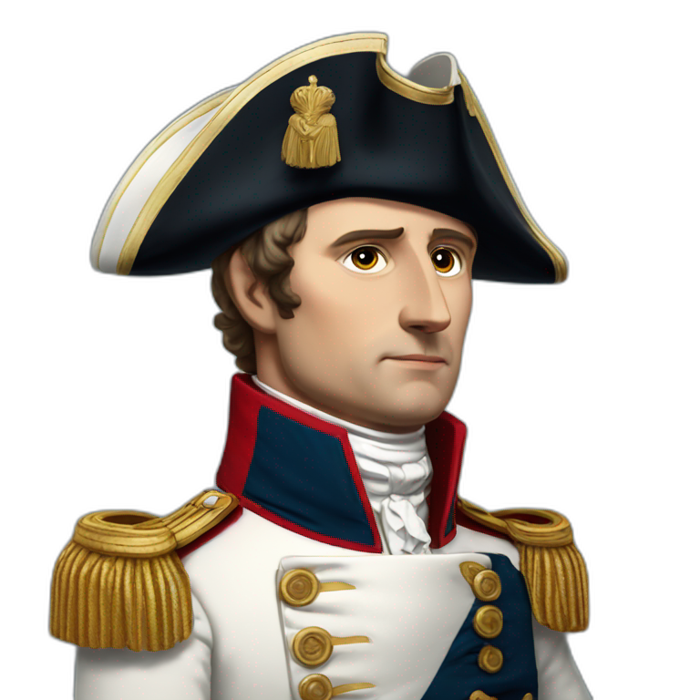 napoleon bonaparte sitting on a rock | AI Emoji Generator