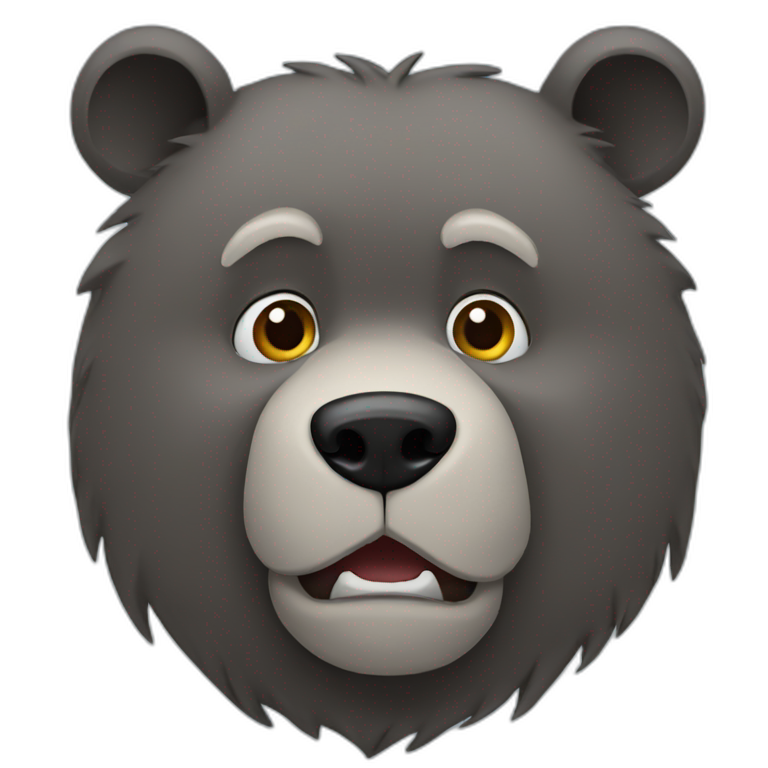 Baloo Disney with just upper body | AI Emoji Generator