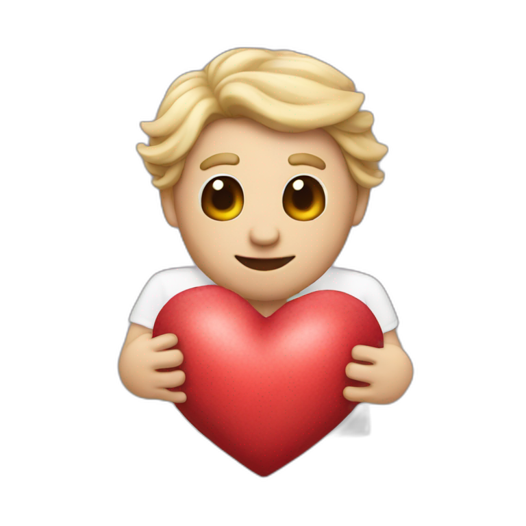 man clenching his heart as if he is having a heart attack | AI Emoji ...