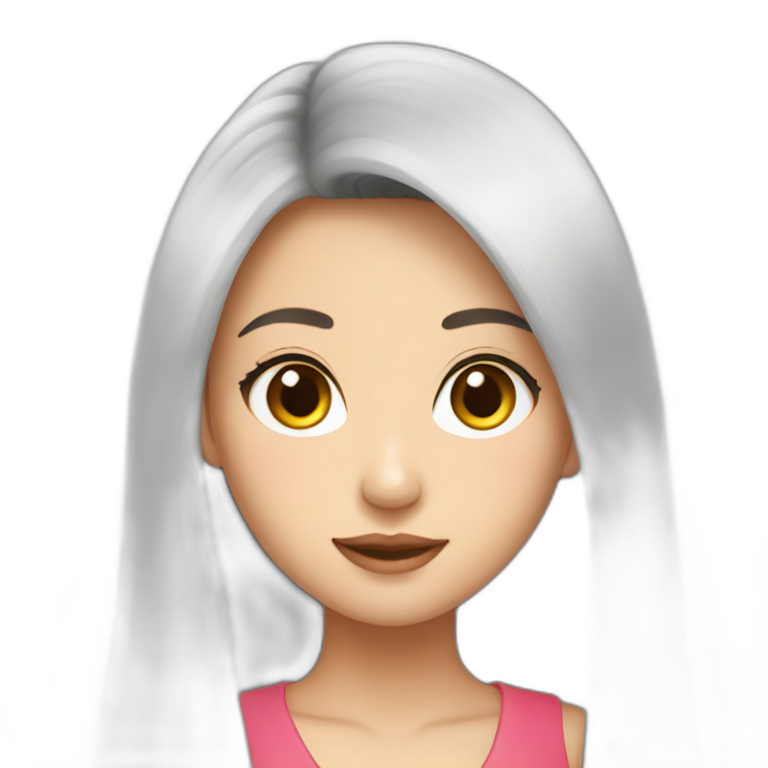 Old Lady with Long red Hair on a swing | AI Emoji Generator