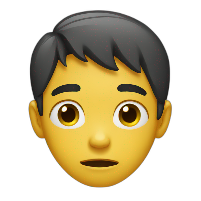 Boy crying | AI Emoji Generator