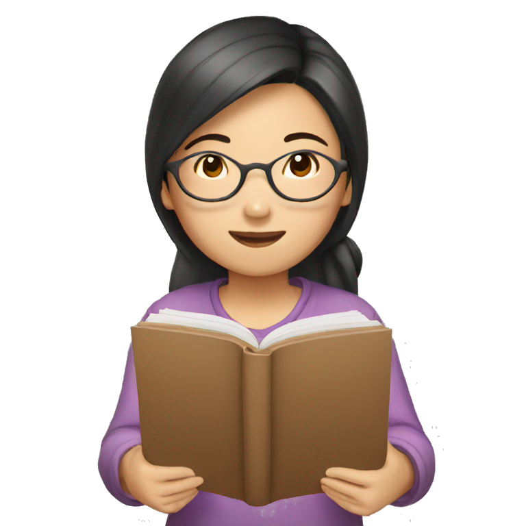 Black girl reading blog | AI Emoji Generator