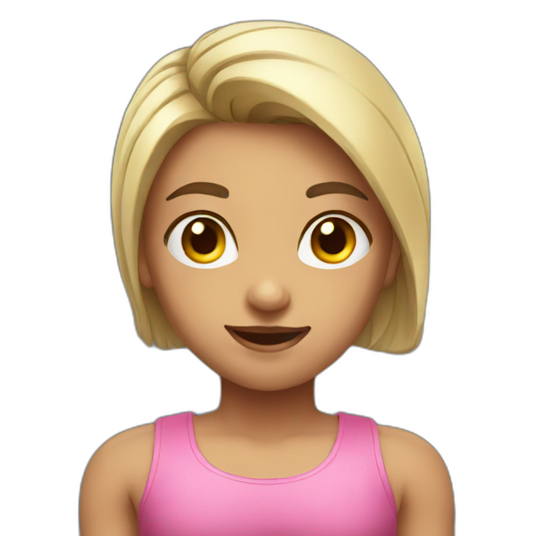 muscle girl lift | AI Emoji Generator