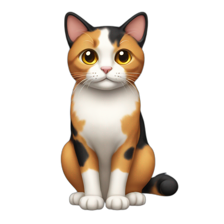 Calico Cat Full Body Ai Emoji Generator