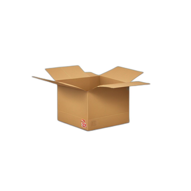 pizza under a box trap | AI Emoji Generator