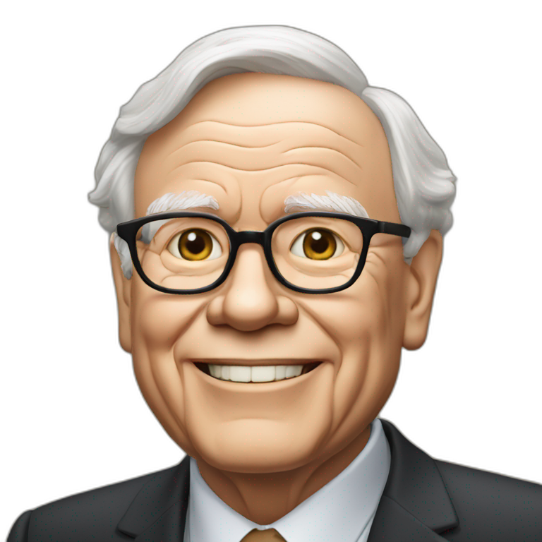 warren buffett hugging money | AI Emoji Generator