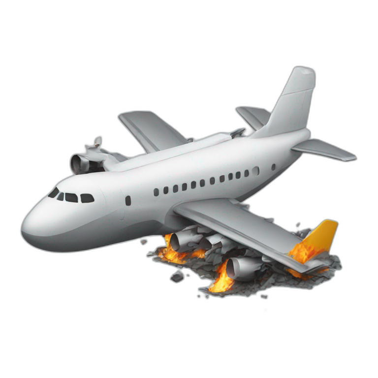 plane crash | AI Emoji Generator