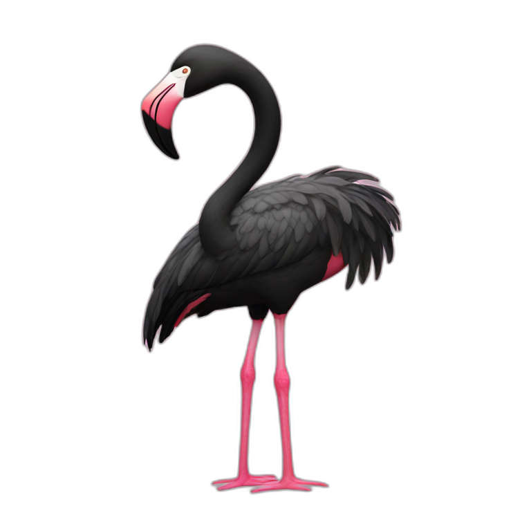 Black Flamingo Ai Emoji Generator