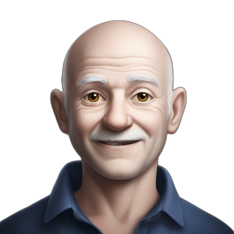 Happy Old Man Portrait Ai Emoji Generator 3150