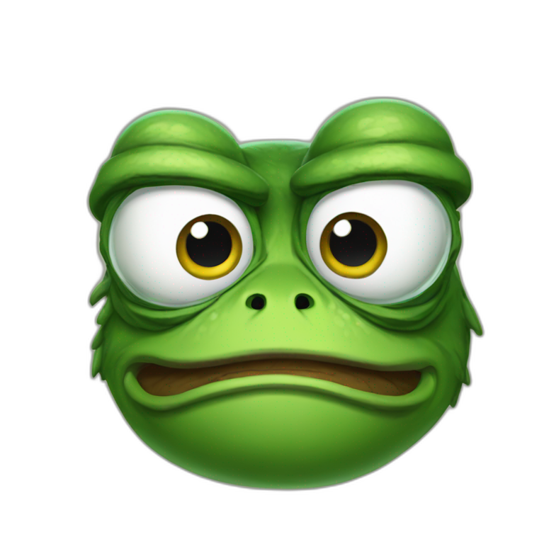 Angry frog | AI Emoji Generator