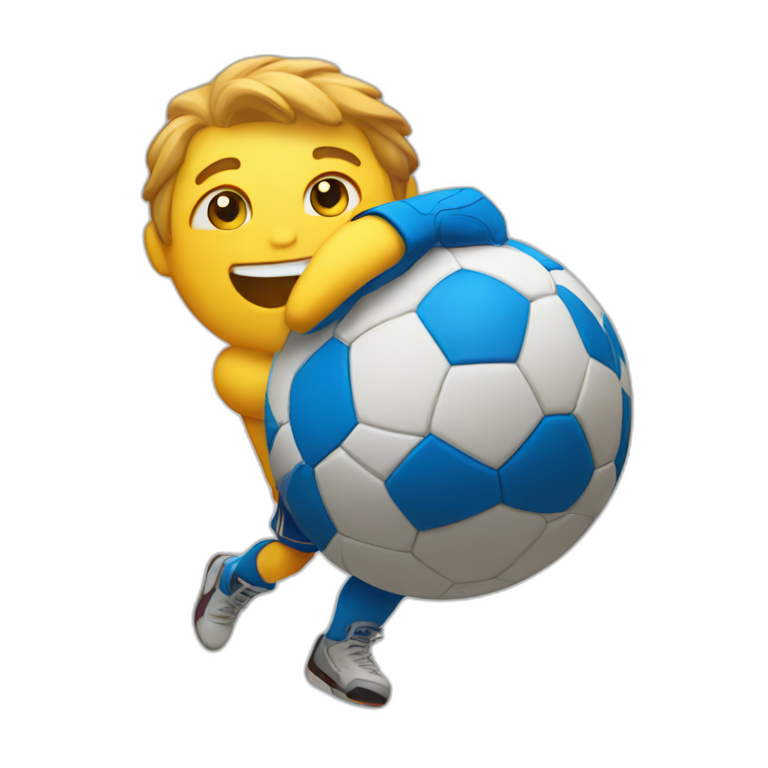 handball player with smile | AI Emoji Generator