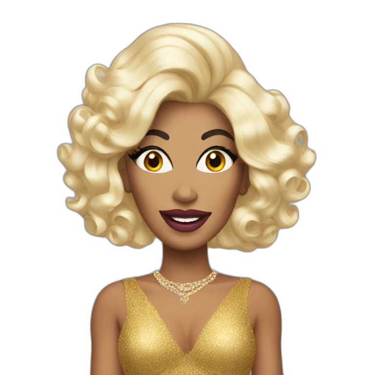 Drag Queen noire | AI Emoji Generator