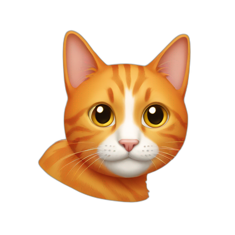 orange cat | AI Emoji Generator