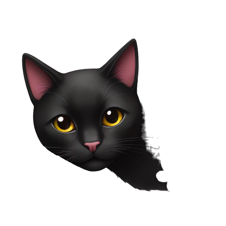 Cherry blossom flowers black cat blossoms | AI Emoji Generator