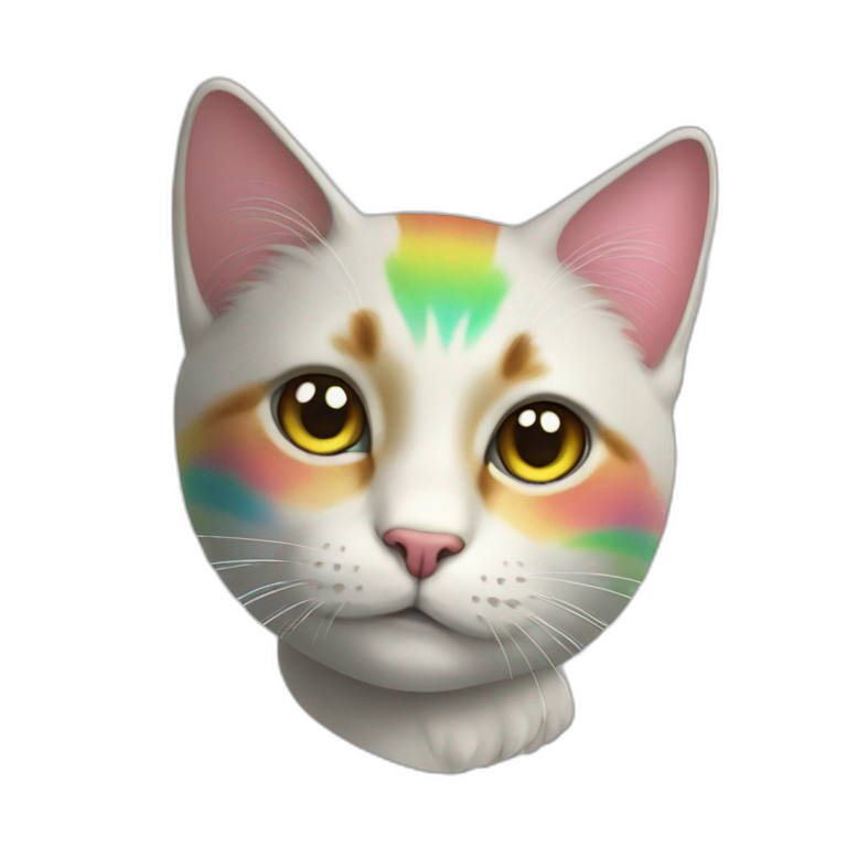 cat rainbow | AI Emoji Generator