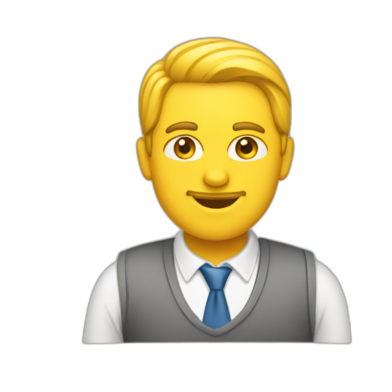 Architecte with black hair | AI Emoji Generator