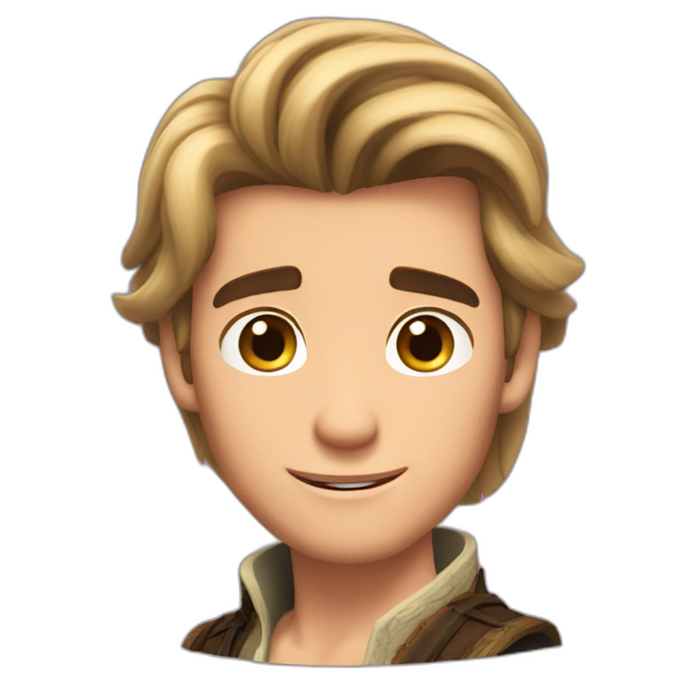 Rapunzel and flynn | AI Emoji Generator