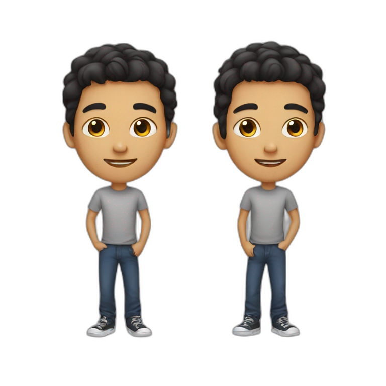 Chuckle Brothers plastic toy | AI Emoji Generator