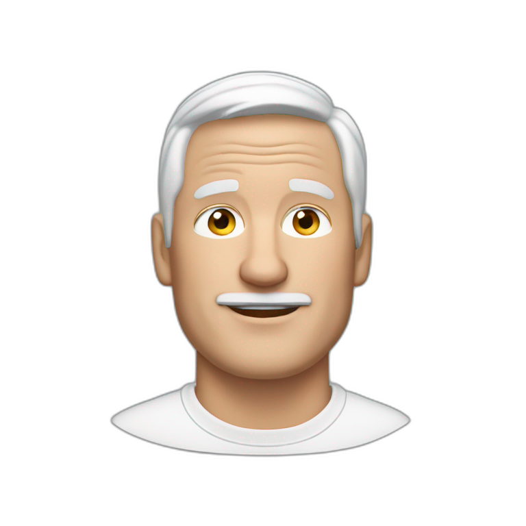 Middle aged man with one eye | AI Emoji Generator