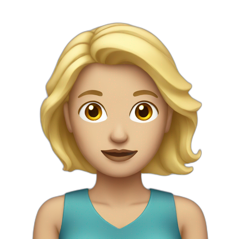 executive woman blonde hair | AI Emoji Generator