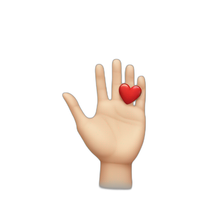 Korean sign heart hand | AI Emoji Generator