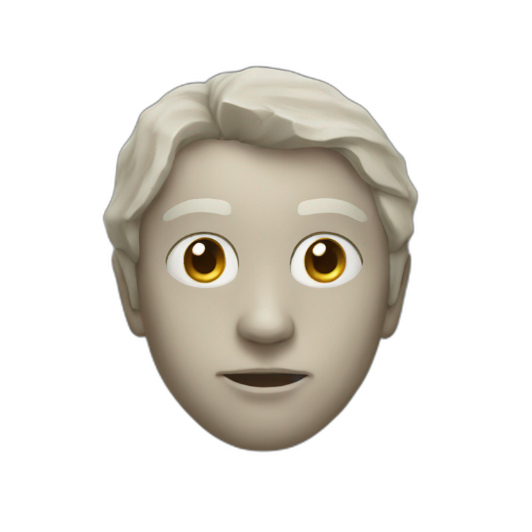 Stone face | AI Emoji Generator