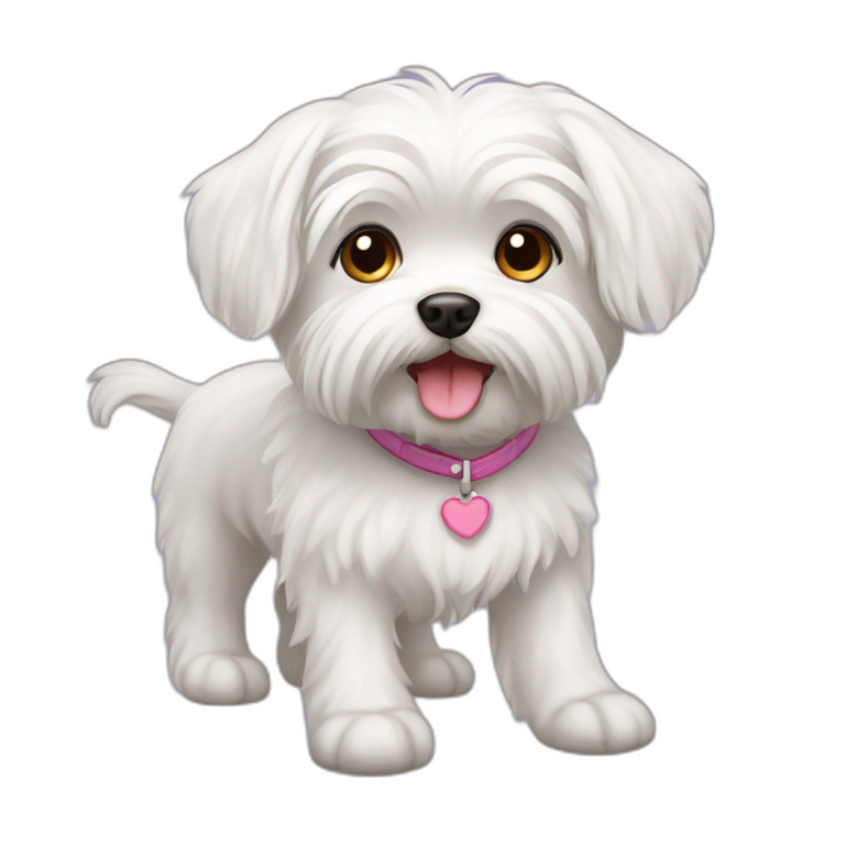 brown female dog with body | AI Emoji Generator