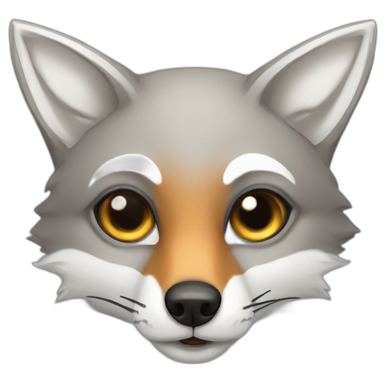 grey fox for slack | AI Emoji Generator