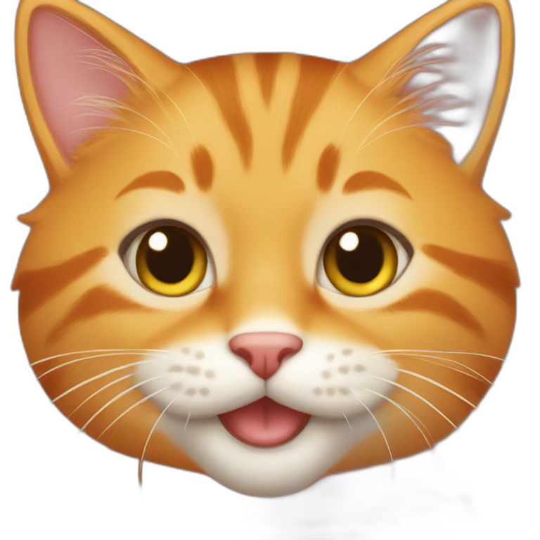 orange tabby with a laptop | AI Emoji Generator