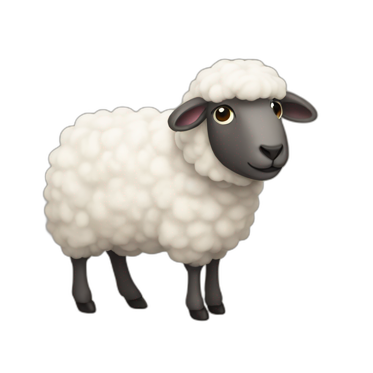 sheep with sunglasses | AI Emoji Generator