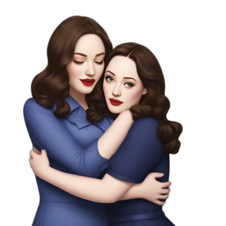 Beth behrs and Kat dennings | AI Emoji Generator