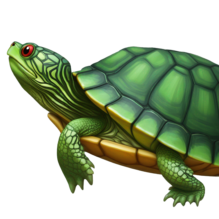 Red Eared Slider turtle terrapin | AI Emoji Generator